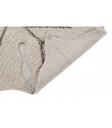 Tapis Monstera Natural Coton 120/180 cm Lavable en Machine