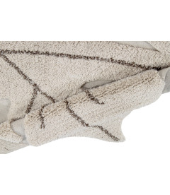 Tapis Monstera Natural Coton 120/180 cm Lavable en Machine