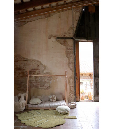 Tapis Monstera Olive Coton 120/180 cm Lavable en Machine