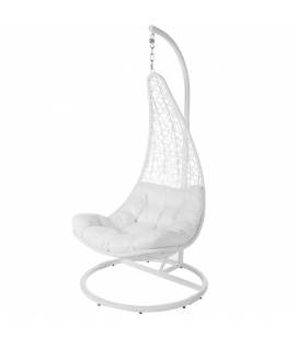 Fauteuil Dido Suspendu Blanc + Support - Outdoor