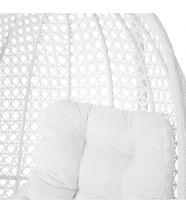 Fauteuil Dido Oeuf  Suspendu Blanc + Support - Outdoor