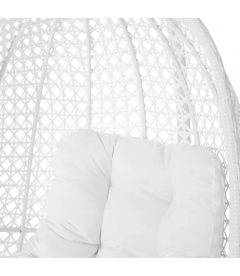 Fauteuil Dido Oeuf  Suspendu Blanc + Support - Outdoor