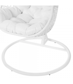 Fauteuil Dido Oeuf  Suspendu Blanc + Support - Outdoor