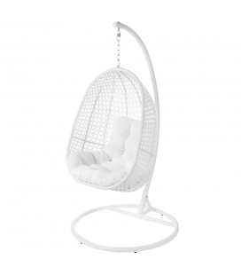 Fauteuil Dido Oeuf Suspendu Blanc + Support - Outdoor