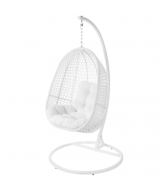 Fauteuil Dido Oeuf  Suspendu Blanc + Support - Outdoor