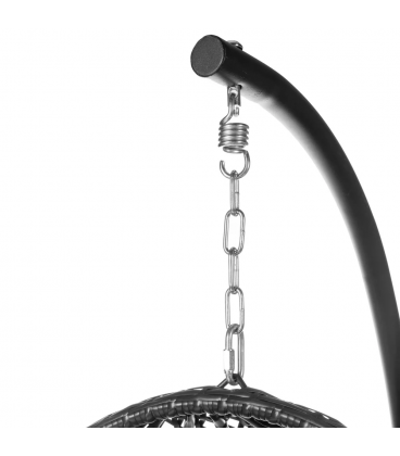 Fauteuil Dido Oeuf Suspendu Noir + Support - Outdoor