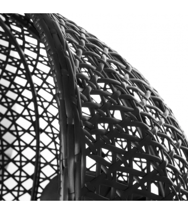 Fauteuil Dido Oeuf Suspendu Noir + Support - Outdoor