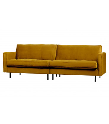 Canapé Rodéo Classic 3 Places XL Velvet Ocre MatelasséWOOOD by De Eekhoorn