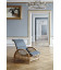 Fauteuil "Paris" en rotin naturel + Coussin Dark Grey by Arne Jacobsen