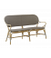 Banc Isabelle Rotin Tressage Cappuccino Points Blancs Sika-Design
