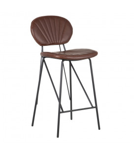 Lot de 2 Chaises Plan de Travail Bayamo Marron