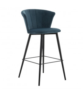 Lot de 2 Chaises Bar Palma Soriano Bleu