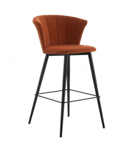 Lot de 2 Chaises Bar Palma Soriano Terracotta