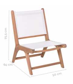 Fauteuil Nina Acacia Massif Blanc