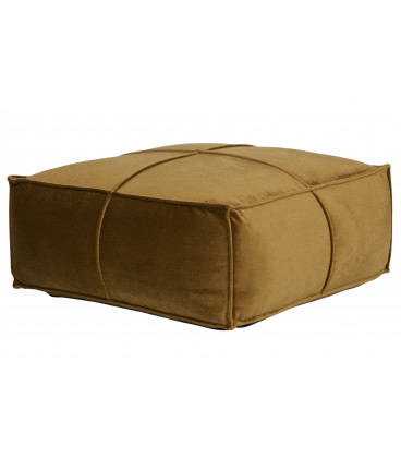 Pouf Rodéo Carré 60cm Velvet Miel