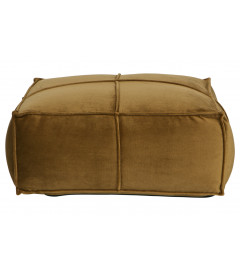 Pouf Rodéo Carré 60cm Velvet Miel