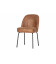 Chaise Vogue Cuir Reyclé Cognac