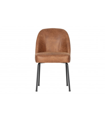 Chaise Vogue Cuir Reyclé CognacWOOOD by De Eekhoorn