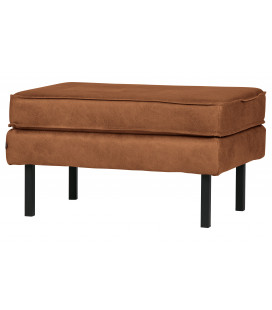 Banc Rodeo Cuir Recyclé CognacWOOOD by De Eekhoorn 2