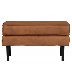 Banc Rodeo Cuir Recyclé CognacWOOOD by De Eekhoorn Banc Rodeo Cuir Recyclé CognacWOOOD by De Eekhoorn