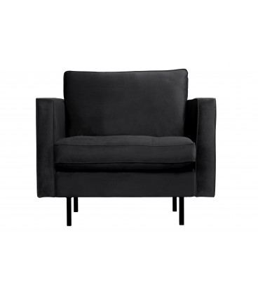 Fauteuil Rodéo Classic Velvet Anthracite Matelassé