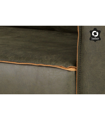 Fauteuil Rodéo Cuir Recyé ArmyWOOOD by De Eekhoorn