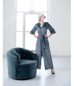 Fauteuil Pivotant Carroussel Velours BleuWOOOD by De Eekhoorn