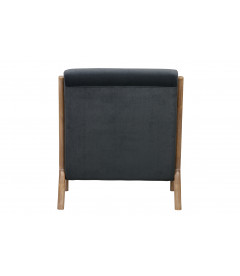 Fauteuil Mark Velours Anthracite