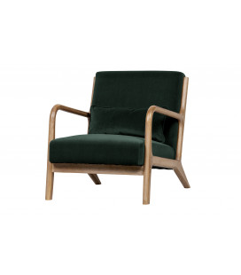 Fauteuil Mark Velours Vert