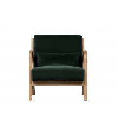 Fauteuil Mark Velours Vert