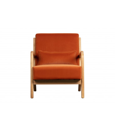 Fauteuil Mark Velours OrangeWOOOD by De Eekhoorn
