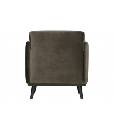 Fauteuil Statement Velours Vert ChaudWOOOD by De Eekhoorn