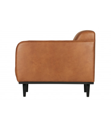 Fauteuil Statement Cognac Cuir RecycléWOOOD by De Eekhoorn