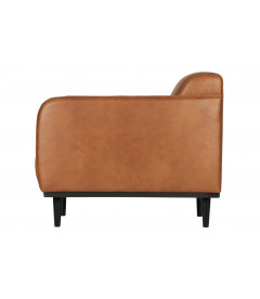Fauteuil Statement Cognac Cuir RecycléWOOOD by De Eekhoorn Fauteuil Statement Cognac Cuir RecycléWOOOD by De Eekhoorn