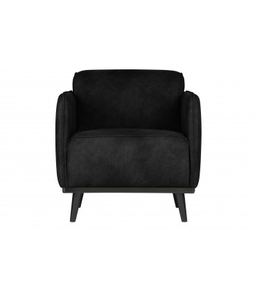 Fauteuil Statement Suédine Noire