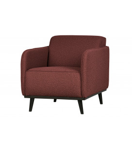 Fauteuil Statement Tissu Bouclé Chestnut