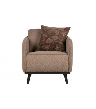 Fauteuil Statement Tissu Bouclé NougatWOOOD by De Eekhoorn