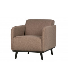 Fauteuil Statement Tissu Bouclé NougatWOOOD by De Eekhoorn Fauteuil Statement Tissu Bouclé NougatWOOOD by De Eekhoorn