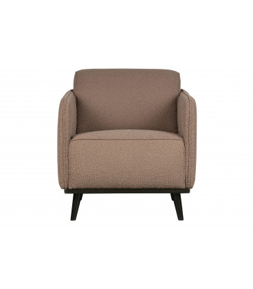 Fauteuil Statement Tissu Bouclé Nougat