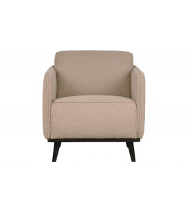 Fauteuil Statement Tissu Bouclé BeigeWOOOD by De Eekhoorn