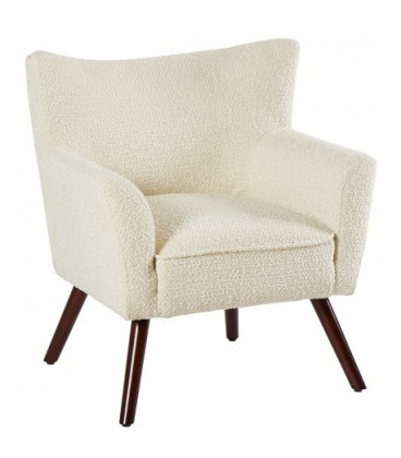 Fauteuil Wayne Tissu Bouclé Beige