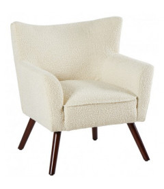 Fauteuil Wayne Tissu Bouclé Beige