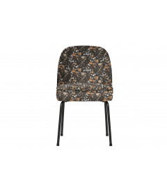 Chaise Vogue Fleurs Aquarellées Noir