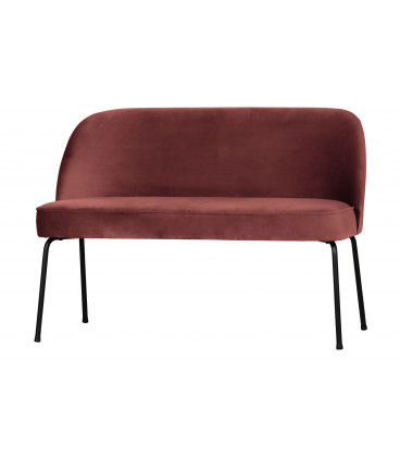 Banquette de Table 2 Places Vogue Velours ChestnutWOOOD by De Eekhoorn