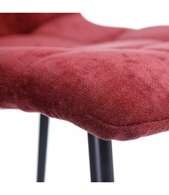 Set de 4 Chaises Manta P38 Bordeaux Nuageux Set de 4 Chaises Manta P38 Bordeaux Nuageux