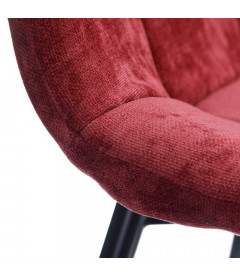 Set de 4 Chaises Manta P38 Bordeaux Nuageux Set de 4 Chaises Manta P38 Bordeaux Nuageux