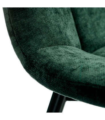 Set de 4 Chaises Manta P38 Vert Foncé Nuageux