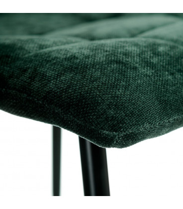 Set de 4 Chaises Manta P38 Vert Foncé Nuageux