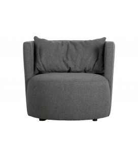 Fauteuil Explore Tissu Bouclé Gris Acier