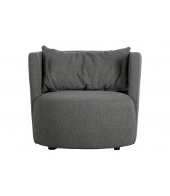 Fauteuil Explore Tissu Bouclé Gris Acier